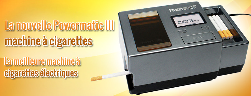 Powermatic 3 Machine à cigarettes acheter / commander en ligne à la boutique de tabac en ligne de Tabac-Trends.ch 
