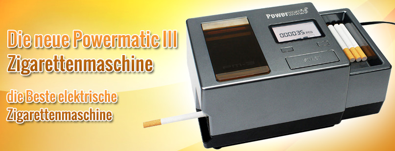 Powermatic 3 Zigarettenmaschine günstig online kaufen / bestellen im Online Tabak Shop von Tabac-Trends.ch 