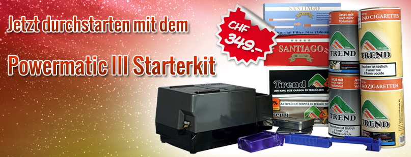 Powermatic 2 Starterkit günstig online kaufen / bestellen im Online Tabak Shop von Tabac-Trends.ch 